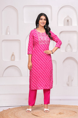 parthcreation Women Kurti Pant Set
