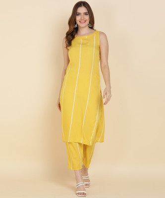 Lamba Creations Women Kurta Pant Set