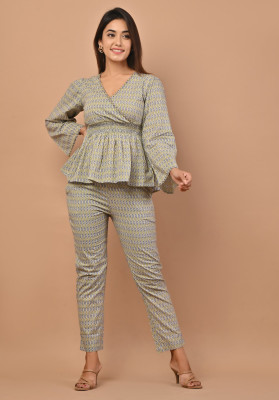 SSoShHub Women Ethnic Top Pant Set