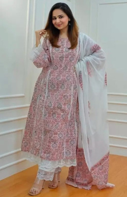 Knitts Fashion Women Kurti Pant Dupatta Set