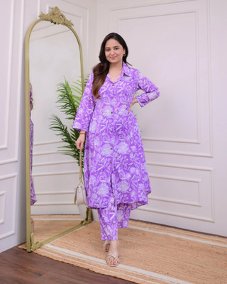 DesiRunway Women Kurta Palazzo Set