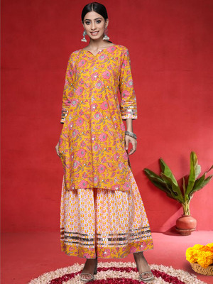 Varanga Women Kurti Sharara Set