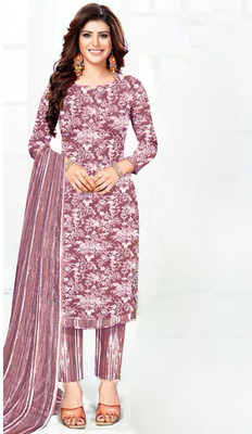 SIMPLYETHNIC Crepe Printed Salwar Suit Material