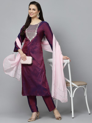 LOOKMARK Women Kurta Pant Dupatta Set