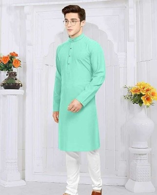 CRYSTALREVENUE Men Kurta Pyjama Set