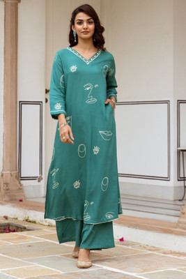 Nehamta Women Kurta Palazzo Set