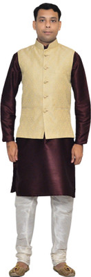 Royal Garments Men Kurta Pyjama Ethnic Jacket Set
