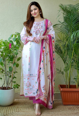 RANWATINTREND Women Kurta Palazzo Dupatta Set