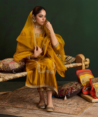 Indo Era Women Kurta Pant Dupatta Set