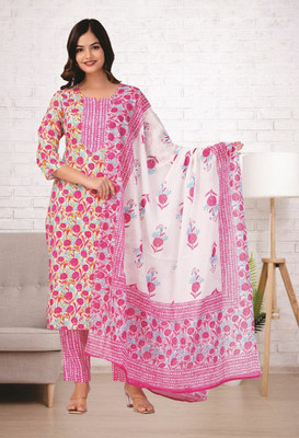 VENUSY Women Kurta Pant Dupatta Set