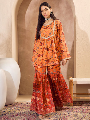 Shae by SASSAFRAS Women Kurta Sharara Set