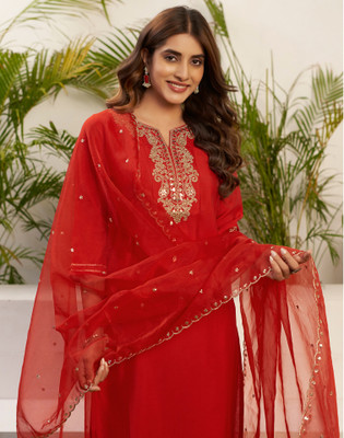 Skylee Women Kurta Pant Dupatta Set