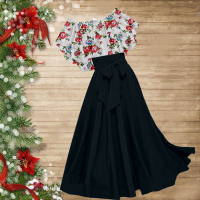 DHYEY CREATION Women Ethnic Top Skirt Set