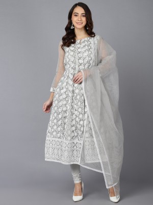 AHIKA Women Kurta Churidar Dupatta Set