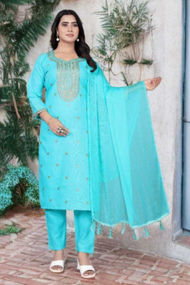 Zyra Creation Women Kurti Pant Dupatta Set