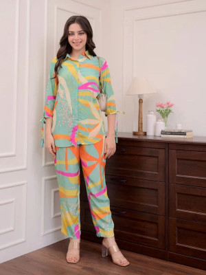 Leriya Fashion Women Shirt Pant Set