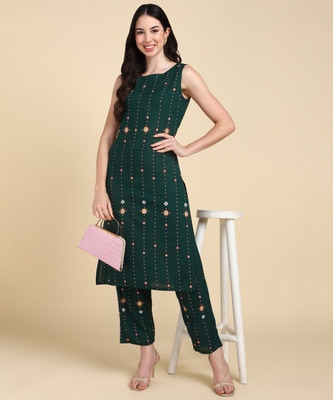 Lamba Creations Women Kurti Pant Set