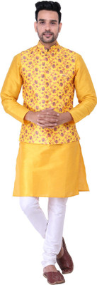 JEXI Men Kurta Pyjama Ethnic Jacket Set