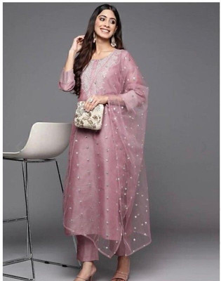 Pinki Clothing Women Kurti Pant Dupatta Set