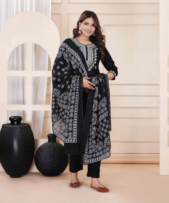 SAGASG STYLE Women Kurta Palazzo Dupatta Set