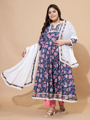 VBUYZ Women Kurta Pant Dupatta Set