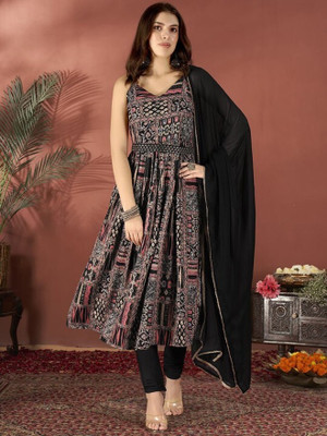 ANOUK Women Kurta Churidar Dupatta Set