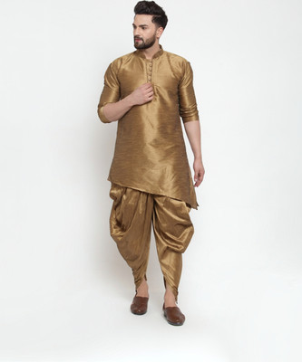 SAIFOO Men Kurta Dhoti Pant Set