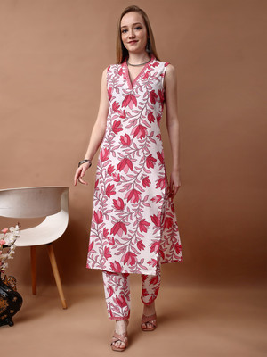 FABRILON Women Kurti Pyjama Set