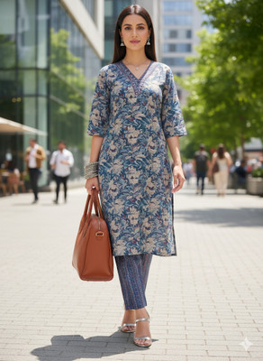 Kisu Women Kurta Palazzo Set