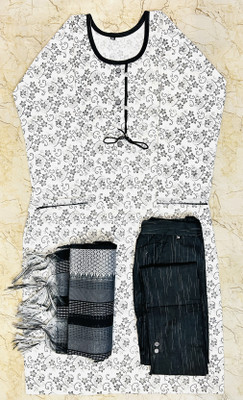 Andheriyas Collection Printed Kurta, Trouser/Pant & Dupatta Set