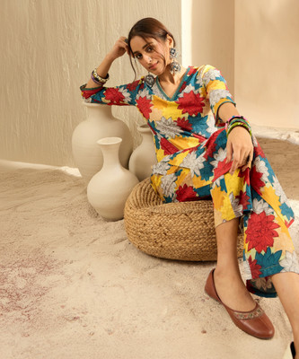 Indo Era Women Kurta Pant Set