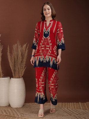 Tasrika Women Ethnic Top Palazzo Set