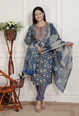 Fateh Enterprises Women Kurta Pant Dupatta Set