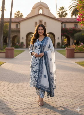 Yash Gallery Women Kurta Pant Dupatta Set