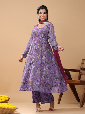Janasya Women Kurta Palazzo Dupatta Set