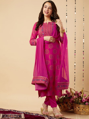 stylocollection Printed Kurta, Salwar & Dupatta Set