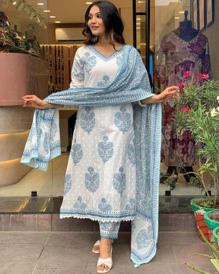 Klosia Women Kurta Pant Dupatta Set