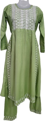 Bare Fangs Women Kurti Palazzo Set