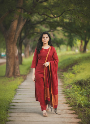 Gosriki Women Kurta Pant Dupatta Set