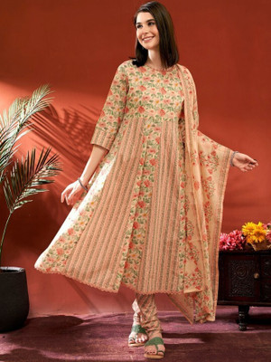 ANOUK Women Kurta Churidar Dupatta Set