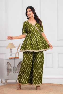 SHREE GOVINDAM TEXTILE Women Kurti Palazzo Set