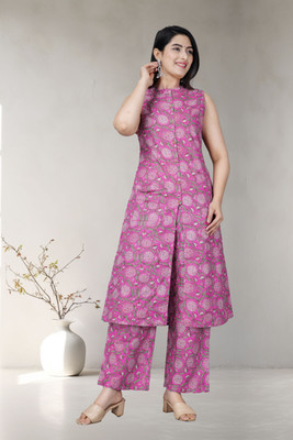 Gaonwali Clothings Women Kurta Palazzo Set