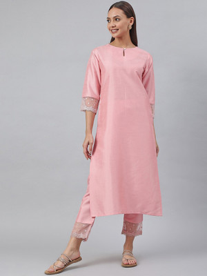 Janasya Women Kurta Pant Set