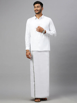 Famuzz Men Shirt Dhoti Set