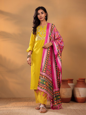 Varanga Women Kurta Pant Dupatta Set