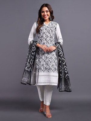 DISHWA FASHION Embroidered, Self Design Kurta, Trouser/Pant & Dupatta Set