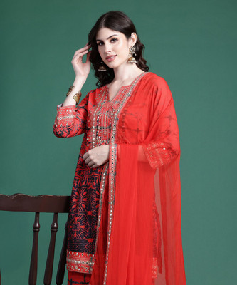 Sangria Women Kurta Sharara Set