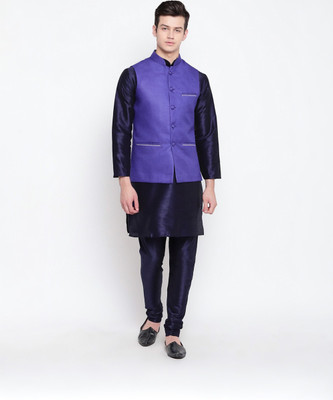 MAG Men Kurta Pyjama Ethnic Jacket Set