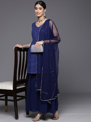 LIBAS Women Kurta Sharara Dupatta Set