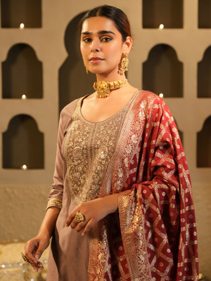 Indo Era Women Kurta Pant Dupatta Set